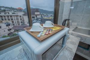 Nespecifikovaný výhled na hory nebo výhled na hory při pohledu z hotelu