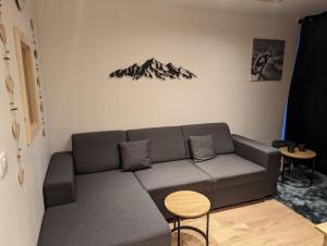 Posezení v ubytování Superbe appartement sur le front de neige