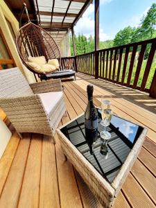 Balkón alebo terasa v ubytovaní Resort Lesní Lázně