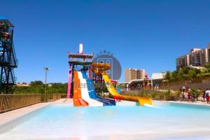 a water slide at a water park at Piazza diRoma in Caldas Novas