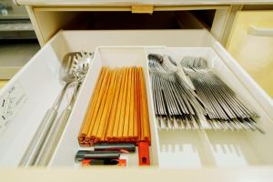 Köök või kööginurk majutusasutuses LARGE HOUSE Lodging Hidamari