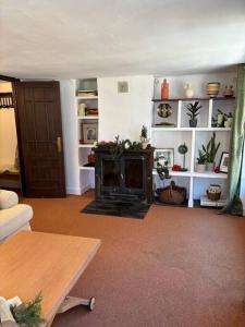 シエラネバダにあるS.N. The Holiday. Sol Y Nieve.のリビングルーム(暖炉、植物棚付)