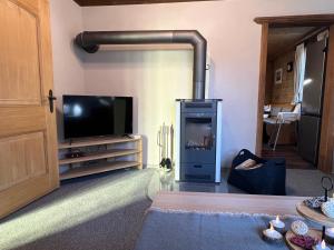 TV a/nebo společenská místnost v ubytování Beim Patzelt - Ferienhaus in Nesselwang
