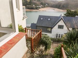 a view from the balcony of a house at The Bolthole at Bay View House in Salcombe