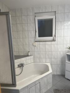 Bathroom sa Ferienwohnung Wohlfühloase