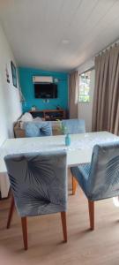 TV a/nebo společenská místnost v ubytování Vida de Ilha