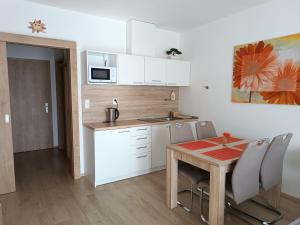 Kuchyň nebo kuchyňský kout v ubytování Apartmán U Sjezdovky