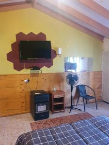 TV a/nebo společenská místnost v ubytování Residencial mi Casa