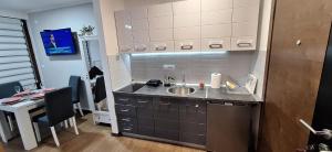 Η κουζίνα ή μικρή κουζίνα στο Apartman Dunati
