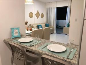 Χώρος καθιστικού στο Apartamento 3Qts em PONTA VERDE à duas quadras da PRAIA