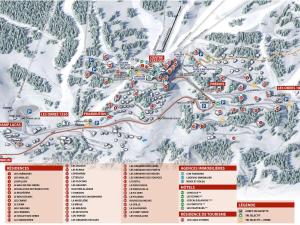 レ・ゾルにあるStudio Les Orres, 1 pièce, 6 personnes - FR-1-322-567のスキー場とスキー場の地図
