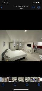 a picture of a bedroom with a bed in it at St James Apartments in Leeds
