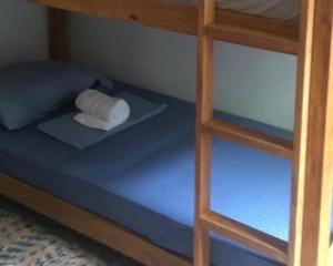 a bunk bed with a ladder next to a bunk bed at Sobrado Fundição in Recife