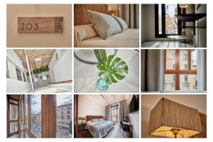 a collage of pictures of different rooms in aartment at Ca n'Alexandre - Adults Only in Palma de Mallorca