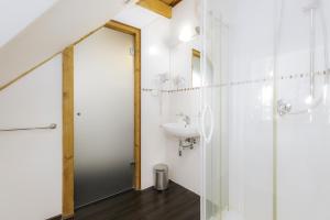 Koupelna v ubytování Hotel Leyla