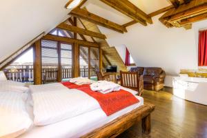 Postel nebo postele na pokoji v ubytování Hotel Leyla