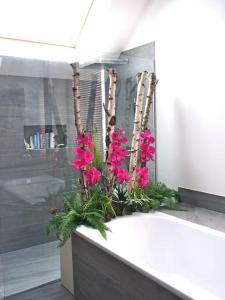 A bathroom at Beautiful French mountain home