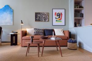 O zonă de relaxare la Gilreu Beach Duplex Apartments in Foz by LuxiStay