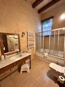 Koupelna v ubytování Hotel Temenni Evi