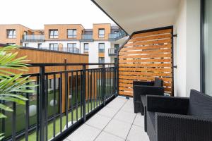 Balkón alebo terasa v ubytovaní Perfect Holiday Apartments Bel Mare by Noclegi Renters