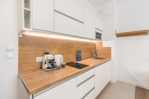 Kuchyňa alebo kuchynka v ubytovaní Perfect Holiday Apartments Bel Mare by Noclegi Renters