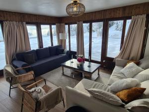 Posezení v ubytování Auberge de l'Ours