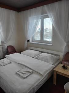 Postel nebo postele na pokoji v ubytování Hotel Styl Hlinsko