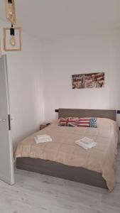 Postel nebo postele na pokoji v ubytování Marcella va a Civita