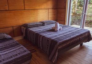 Postel nebo postele na pokoji v ubytování Casa loft con opción de tina temperada