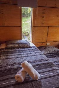 Postel nebo postele na pokoji v ubytování Casa loft con opción de tina temperada