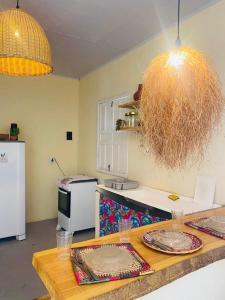 Køkken eller tekøkken på Casa na vila de Caraíva