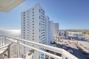 an apartment balcony with a view of the ocean at 2501 S Ocean Blvd, 1017 - Ocean View Sleeps 6 in Myrtle Beach