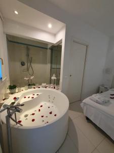 Koupelna v ubytování Hotel Al Cavallino Bianco