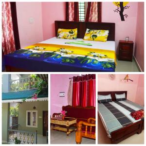 Ein Bett oder Betten in einem Zimmer der Unterkunft Bhaskar villas homestays