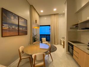 Η κουζίνα ή μικρή κουζίνα στο Edifício Sky Apt 1218-Mandi Hospitalidade