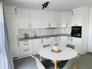 Kuchyň nebo kuchyňský kout v ubytování Ferienwohnung Johannes
