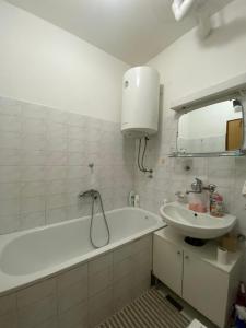Koupelna v ubytování Apartment in Podgorica - Montenegro