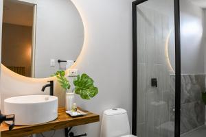 Hotel Amor de Mae tesisinde bir banyo