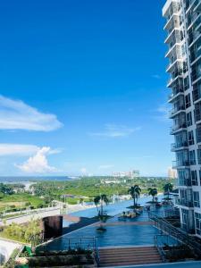 a view of a river from a building at Mactan Newtown Rental by EJB in Punta Engaño