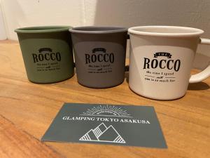 Certifikát, hodnocení, plakát nebo jiný dokument vystavený v ubytování Glamping Tokyo Asakusa
