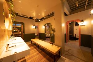 Posezení v ubytování Glamping Tokyo Asakusa
