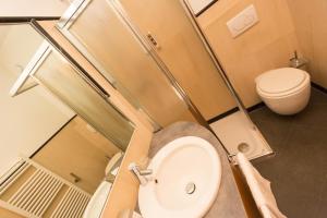 Koupelna v ubytování Hotel Touring
