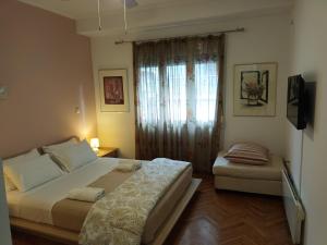 Posteľ alebo postele v izbe v ubytovaní Stunning apartment in the heart of Athens