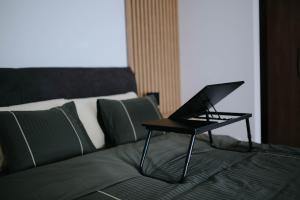 Ein Sitzbereich in der Unterkunft Apartman Aleksandar