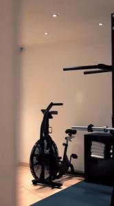 a bike is parked in a room at Hotel Ilbertz Garni in Cologne