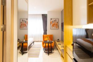 Posezení v ubytování CDX RESIDENCE