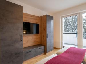 TV a/nebo společenská místnost v ubytování Ferienwohnung Klocker
