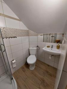Koupelna v ubytování Zwardoniówka Apartamenty pod Orawcową