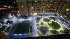 an aerial view of a courtyard in a building at Kristal Sumqayıt in Sumqayıt