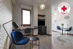 אזור ישיבה ב-Silenzioso Appartamento Repubblica Home